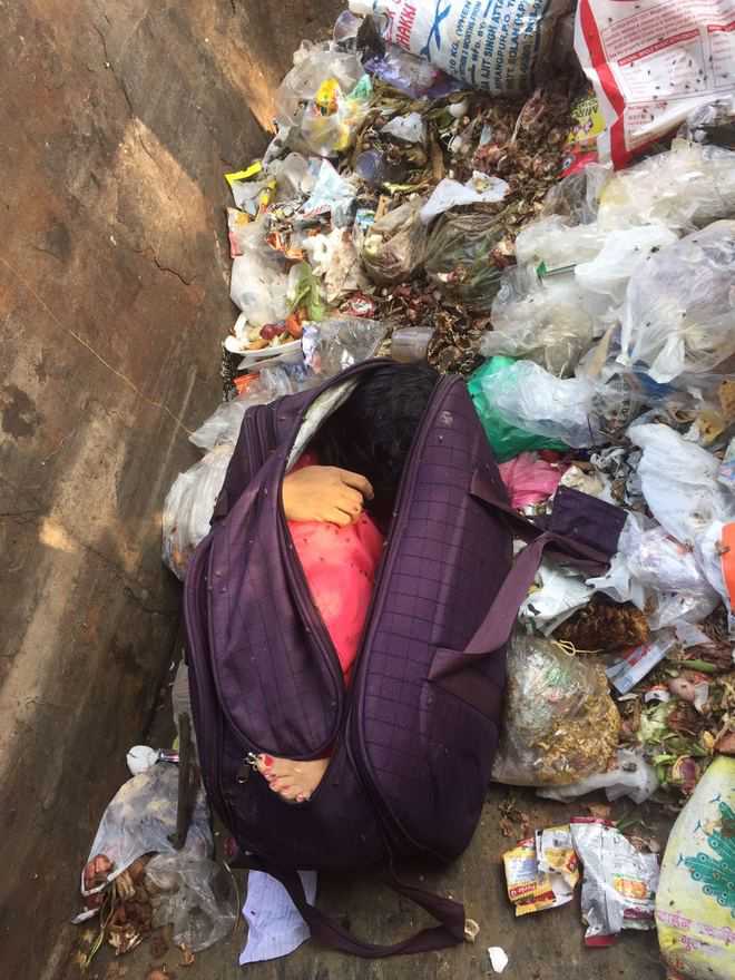 Dead woman found from a bag in a dustbin Baddi Industrial Area