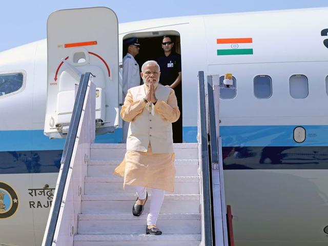 PM Modi reaches South Africa to attend 10th BRICS Summit