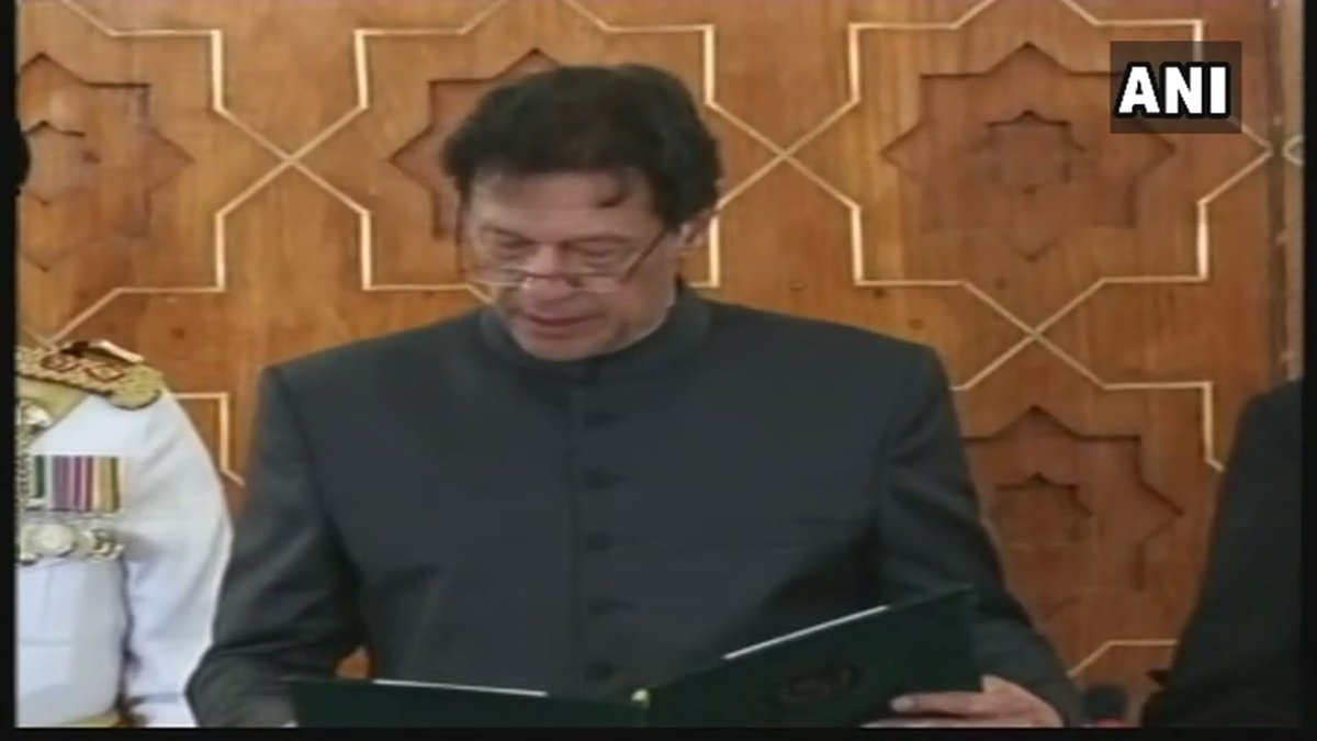 Imran Khan takes oath as the 22nd Prime Minister of Pakistan