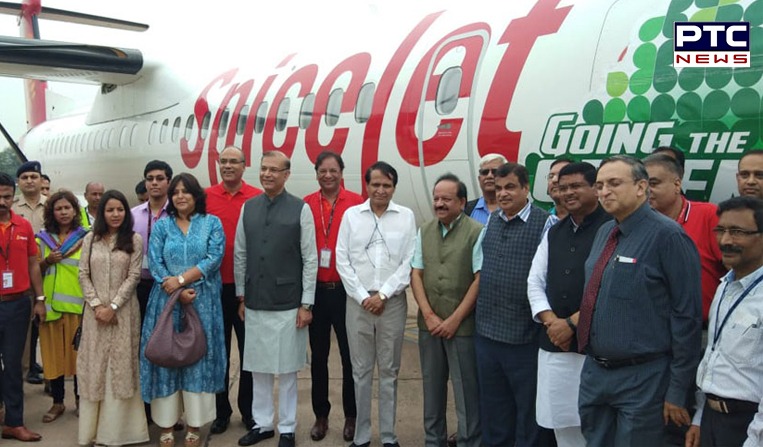 India’s first biofuel-powered test flight successfully lands in Delhi