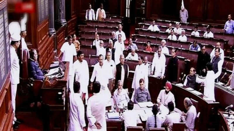Protests Disrupt Rajya Sabha Proceedings