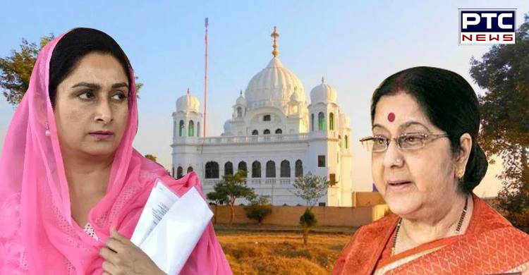 No response of Pak Govt on Kartarpur Sahib Corridor; Swaraj informs Harsimrat Badal