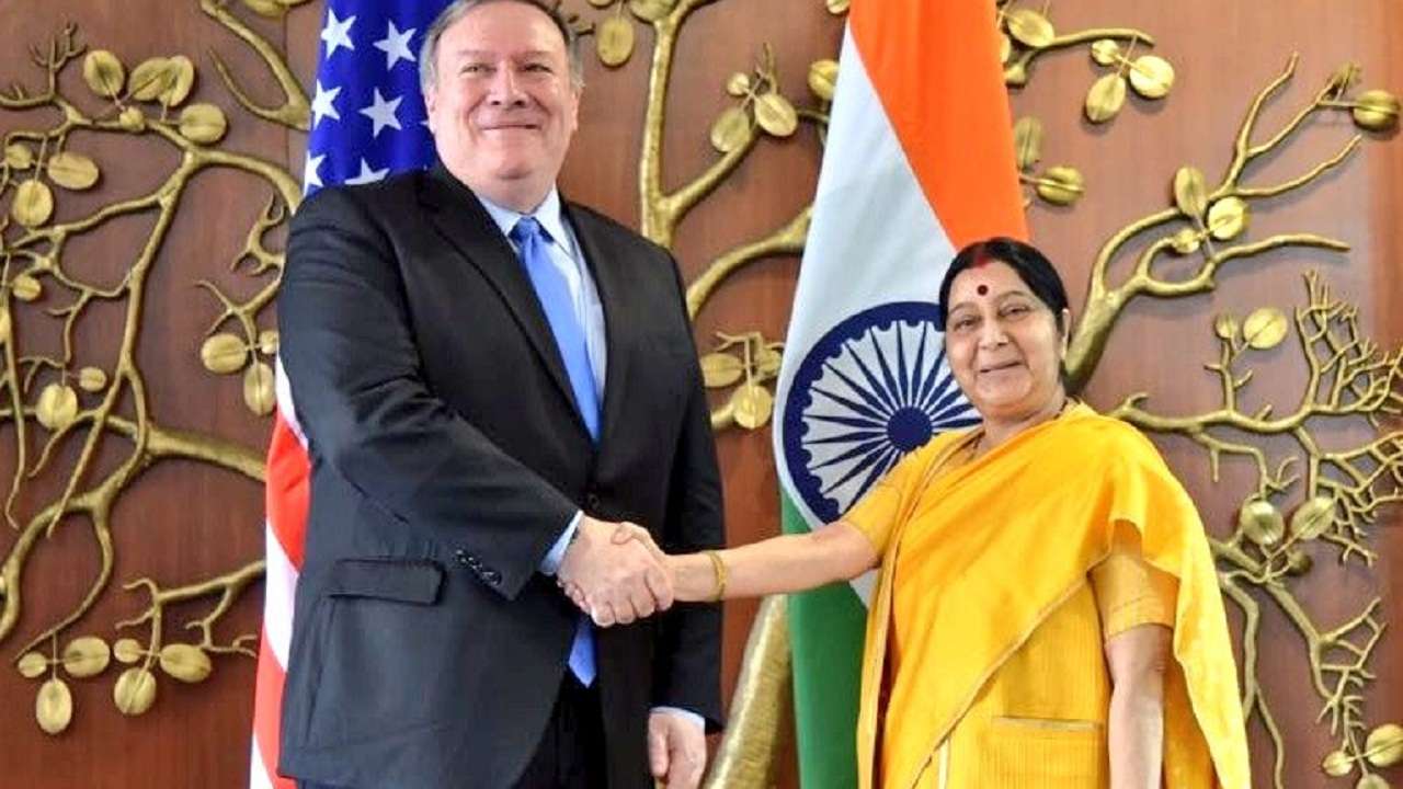 Swaraj, Sitharaman hold talks with US counterparts ahead of two-plus-two