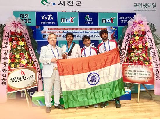 Chandigarh University student wins bronze at Seocheon International Taekwondo Championship