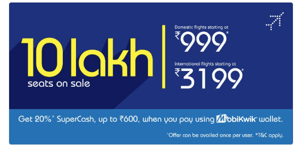 IndiGo puts 10 lakh seats on sale! Fare begins from Rs 999