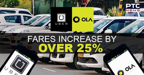 Ola, Uber fares increase by over 25% in last two years