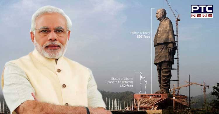 PM officially unveils Statue of Unity- the world's tallest statue