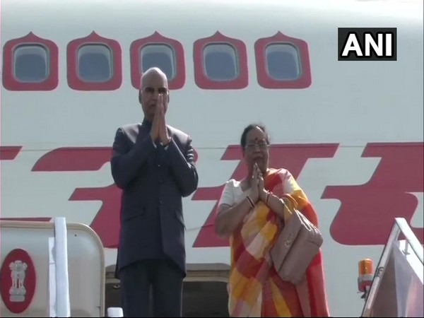 President Kovind and First lady Savita Kovind leave for Tajikistan