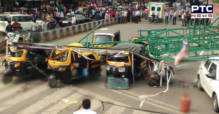 Three Killed, 10 Injured as Hoarding Frame Falls on Vehicles in Pune