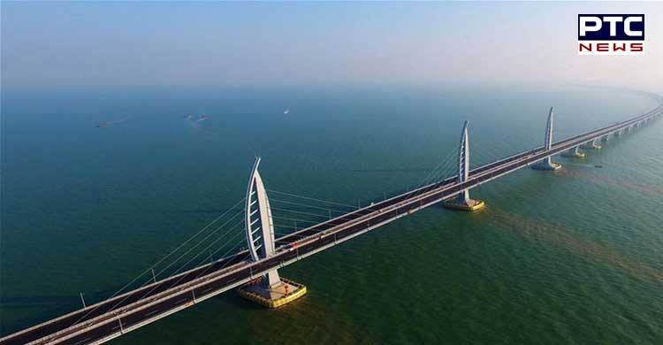 World's longest sea bridge opened in China