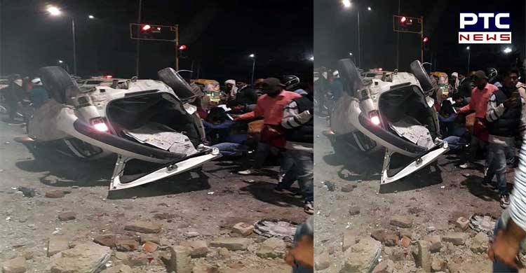 3 injured in a road accident in Chandigarh
