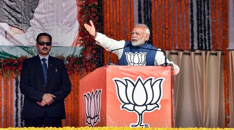 PM Modi invokes Patel, slams KCR and Congress
