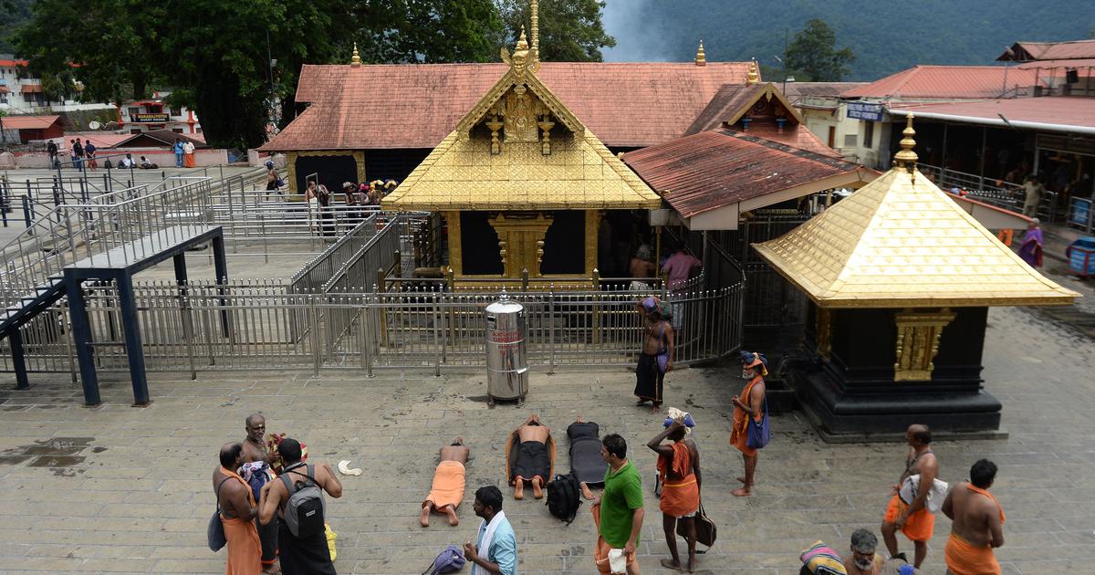 Sabarimala temple opens Monday, pilgrims protest at Erumeli
