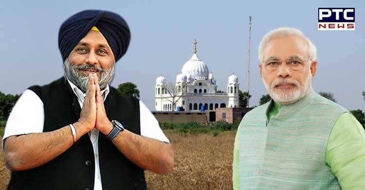 Sukhbir Badal thanks PM Modi for accepting 70 year old demand of Sikh community by deciding to establish the Kartarpur corridor