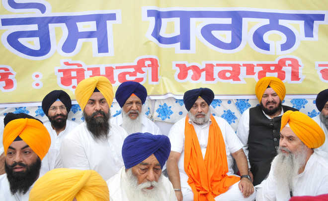 Day 2: SAD and SGPC on 48-hour dharna in Amritsar