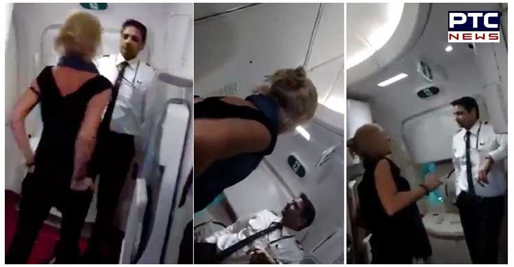 Watch: Irish woman spits on Air India crew member, after she was denied