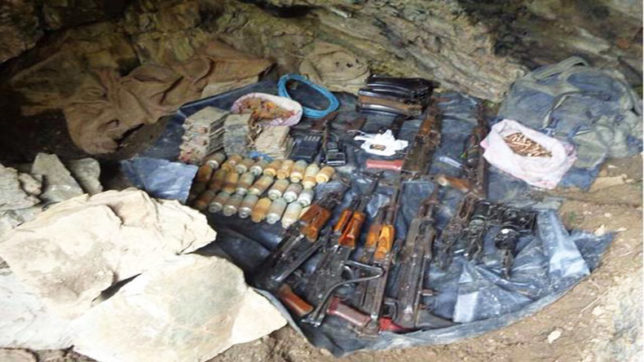 Kashmir : Militant hideout busted , arms recovered