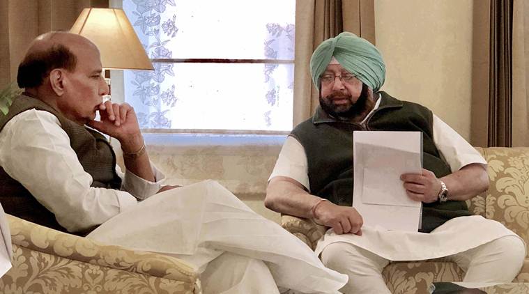 Home minister Rajnath Singh talks to CM Amrinder Singh on Ajnala grenade attack