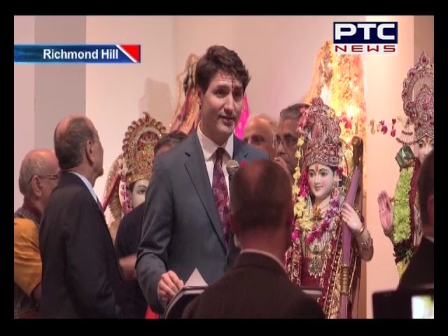 PM Justin Trudeau visited Vishnu Temple on the Occasion of Diwali