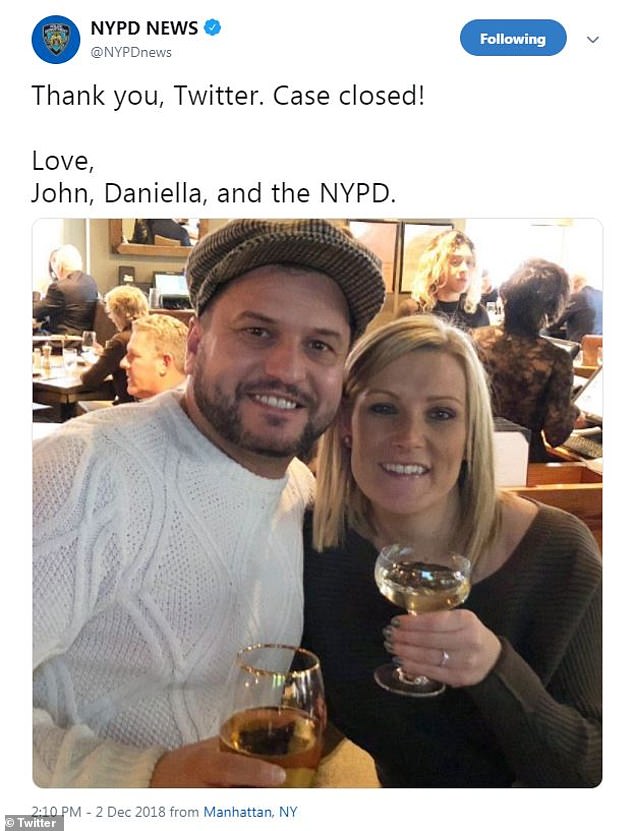 NYPD retrieves lost diamond engagement ring of a UK couple from drain in Times Square