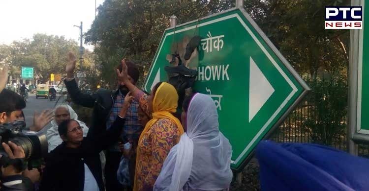 Rajiv Gandhi statue row reaches New Delhi, 1984 Sikh massacre victims’ blackened Rajiv Chowk signboard