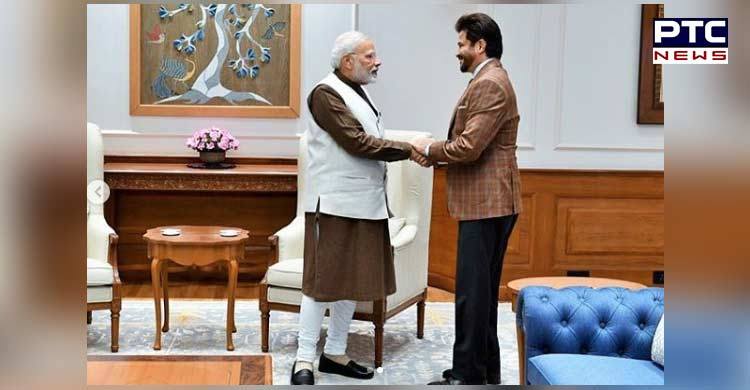 Bollywood superstar Anil Kapoor meets PM Modi