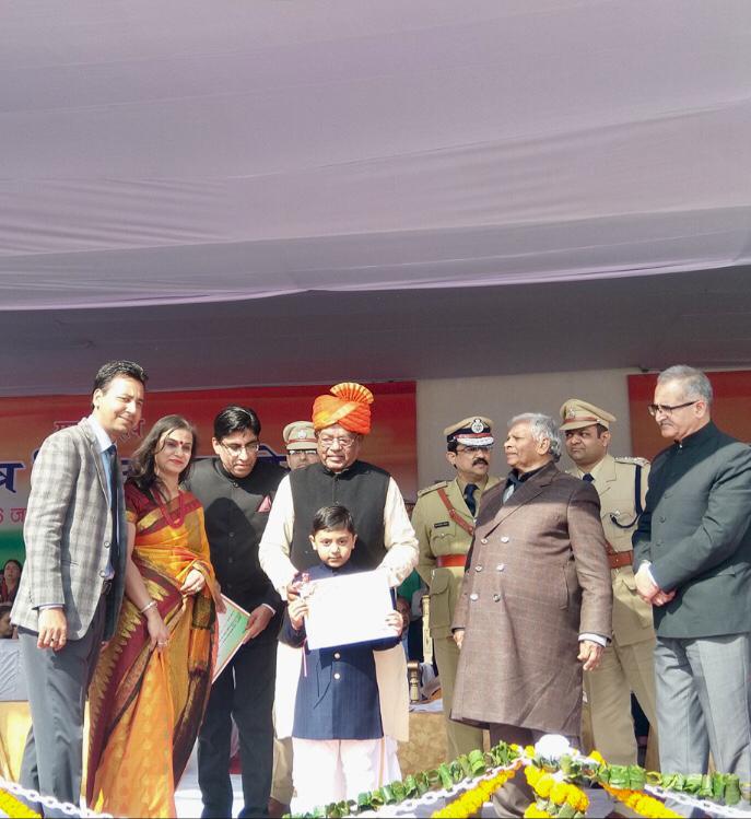 Haryana Governor felicitated ‘Wonder Boy’ From Panchkula