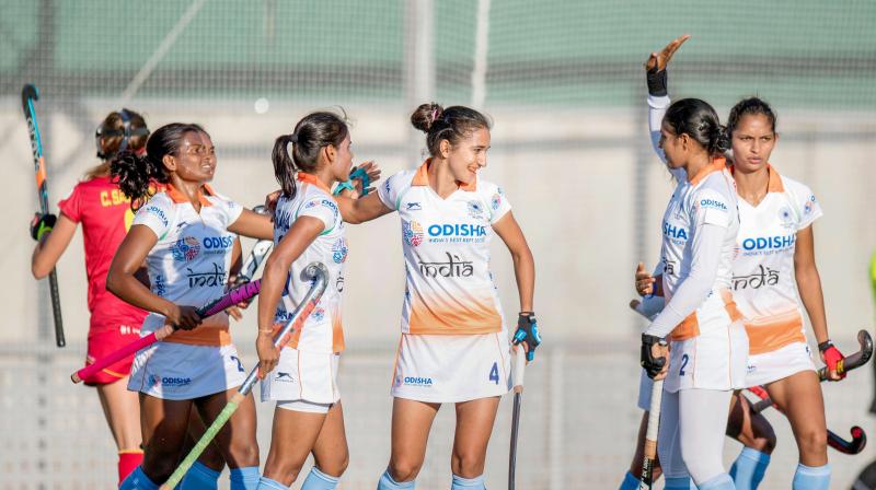 Indian Women's Hockey Team lose 2-3 to Spain