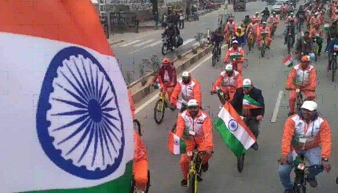cycle yatra 4 Tricolour