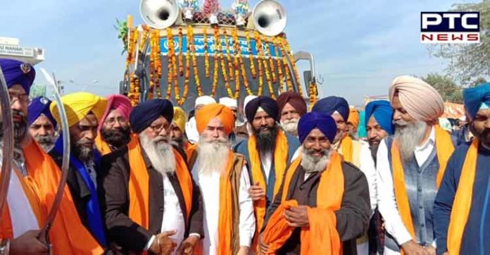 ਸ੍ਰੀ ਗੁਰੂ ਨਾਨਕ ਦੇਵ ਜੀ ਦੇ 550ਵੇਂ ਪ੍ਰਕਾਸ਼ ਗੁਰਪੁਰਬ ਨੂੰ ਸਮਰਪਿਤ ਸ਼ਬਦ ਗੁਰੂ ਯਾਤਰਾ ਗੁਰਦੁਆਰਾ ਸਿੰਘ ਸਭਾ ਜਲਾਲਾਬਾਦ ਤੋਂ ਅਗਲੇ ਪੜਾਅ ਲਈ ਰਵਾਨਾ Shabad Guru Yatra Gurdwara Singh Sabha Jalalabad Next Phase Depart