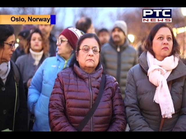Indians Pays Tribute to Pulwama Martyrs in Oslo, Norway