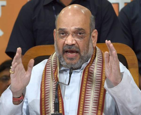 Shah accuses Cong of insulting soldiers' martyrdom, says only BJP can ensure country's security