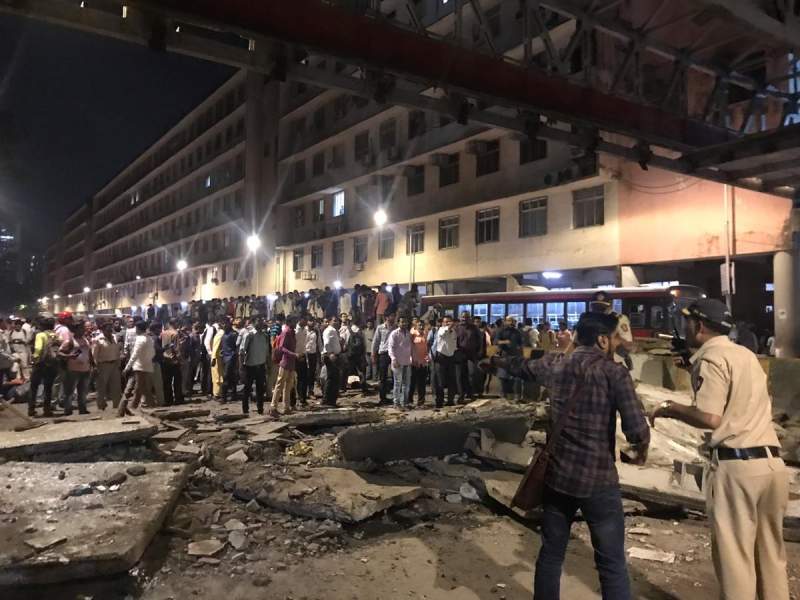 5 dead, 32 injured as overbridge collapses near Mumbai's CST; second such incident in 8 months