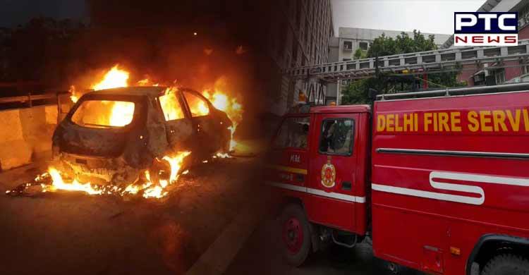 Woman, 2 Daughters Dead As Car Catches Fire On Flyover In Delhi