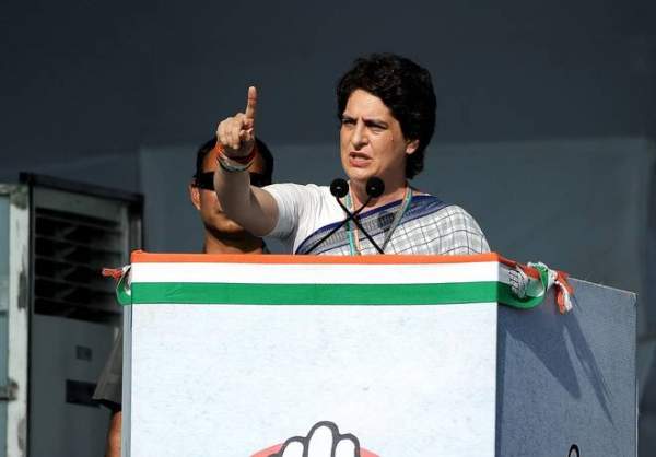 Priyanka addresses 1st rally after getting key post; takes on PM in his home state of Gujarat