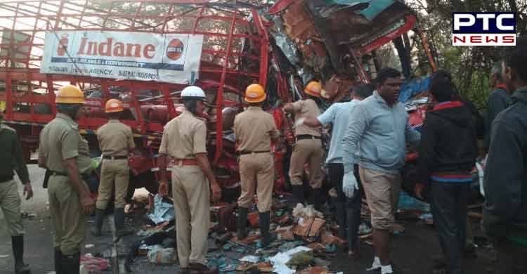 3 Die in Trucks Collision in Karnataka