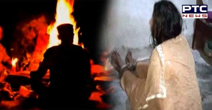 ਅੰਧ ਵਿਸ਼ਵਾਸ ਦੇ ਚੱਕਰਾਂ 'ਚ ਪਏ ਪਤੀ ਨੇ ਪਤਨੀ ਨੂੰ ਬੰਨ੍ਹਿਆ and