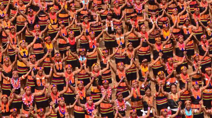 Guinness record created for largest traditional Konyak dance