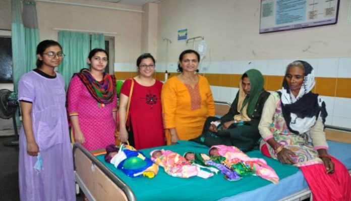 Panipat woman gives birth to 4 babies Panipat woman gives birth to 4 babies