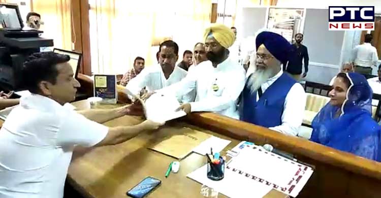 Parminder Singh Dhindsa files nomination from Sangrur parliamentary constituency