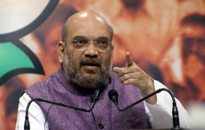 Rattled by likely defeat, opposition questioning EVMs: Amit Shah