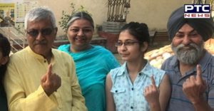 Lok Sabha elections 2019: pda candidate dr. dharamveer gandhi Vote At Patiala
