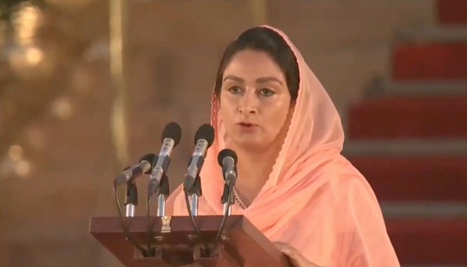 Harsimrat Badal takes oath as cabinet minister for second term, Som Prakash joins as an MoS