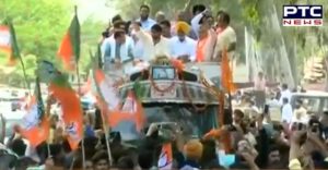 BJP candidate Sunny Deol Dera Baba Nanak to Gurdaspur road show