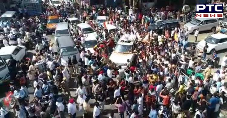 ਭਾਜਪਾ ਉਮੀਦਵਾਰ ਤੇ ਫਿਲਮ ਸਟਾਰ ਸੰਨੀ ਦਿਓਲ ਵੱਲੋਂ ਦੂਜੇ ਦਿਨ ਰੋਡ ਸ਼ੋਅ , ਉਮੜੀ ਭੀੜ