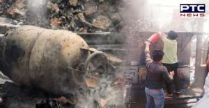 Tarantaran Pakoras Shop Gas Cylinder Leak Due Fire