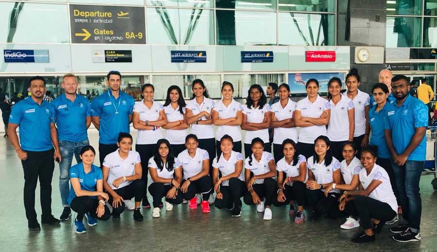Indian women's  team leaves for Hiroshima to play FIH Women's Series Finals Hiroshima