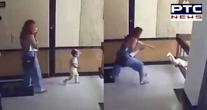 Mom saves baby