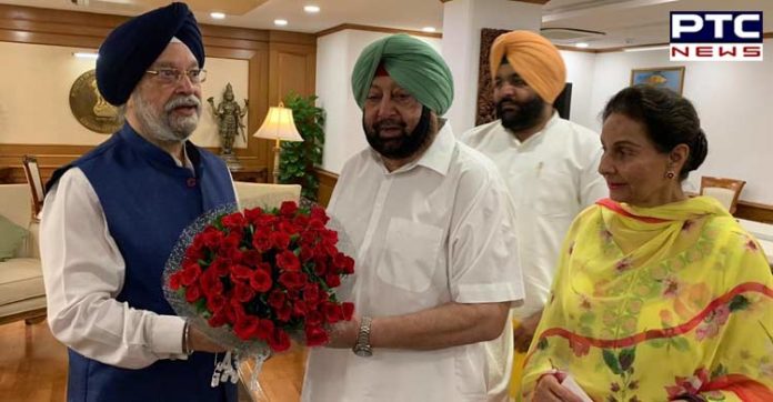 ਕੇਂਦਰੀ ਮੰਤਰੀ ਹਰਦੀਪ ਪੁਰੀ ਨੇ ਕੈਪਟਨ ਨੂੰ ਸੁਲਤਾਨਪੁਰ ਲੋਧੀ ਦੇ ਬੁਨਿਆਦੀ ਢਾਂਚੇ ਦੇ ਵਿਕਾਸ ਕਾਰਜ ਛੇਤੀ ਪ੍ਰਵਾਨ ਕਰਕੇ ਸ਼ੁਰੂ ਕਰਨ ਦਾ ਦਿੱਤਾ ਭਰੋਸਾ Capt Amarinder Singh Visit Union Minister Hardeep Puri