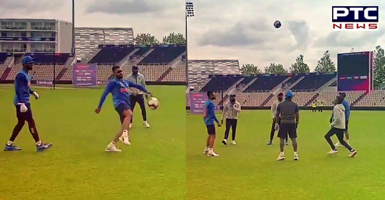Virat Kohli having fun along with Rishabh Panth, KL Rahul & others, juggling up the ball, watch video
